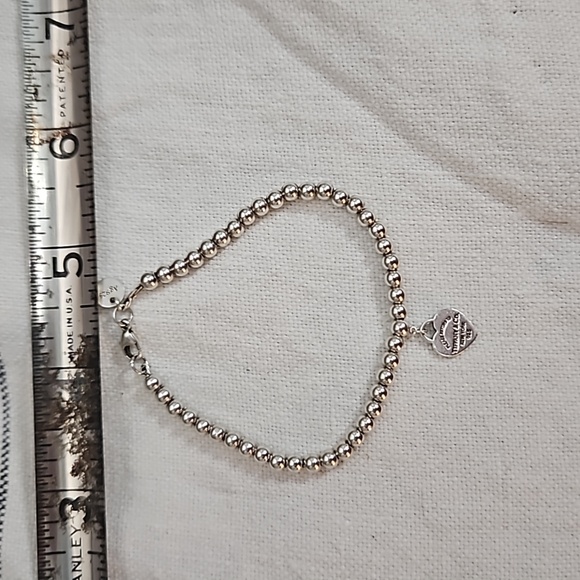 Tiffany & Co. Jewelry - Tiffany bracelet enamel heart silver beads